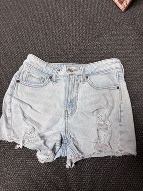 Old Navy Light Wash Distressed Denim Shorts